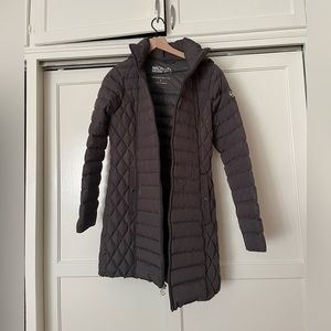 Gray Michael Kors packable down puffer jacket